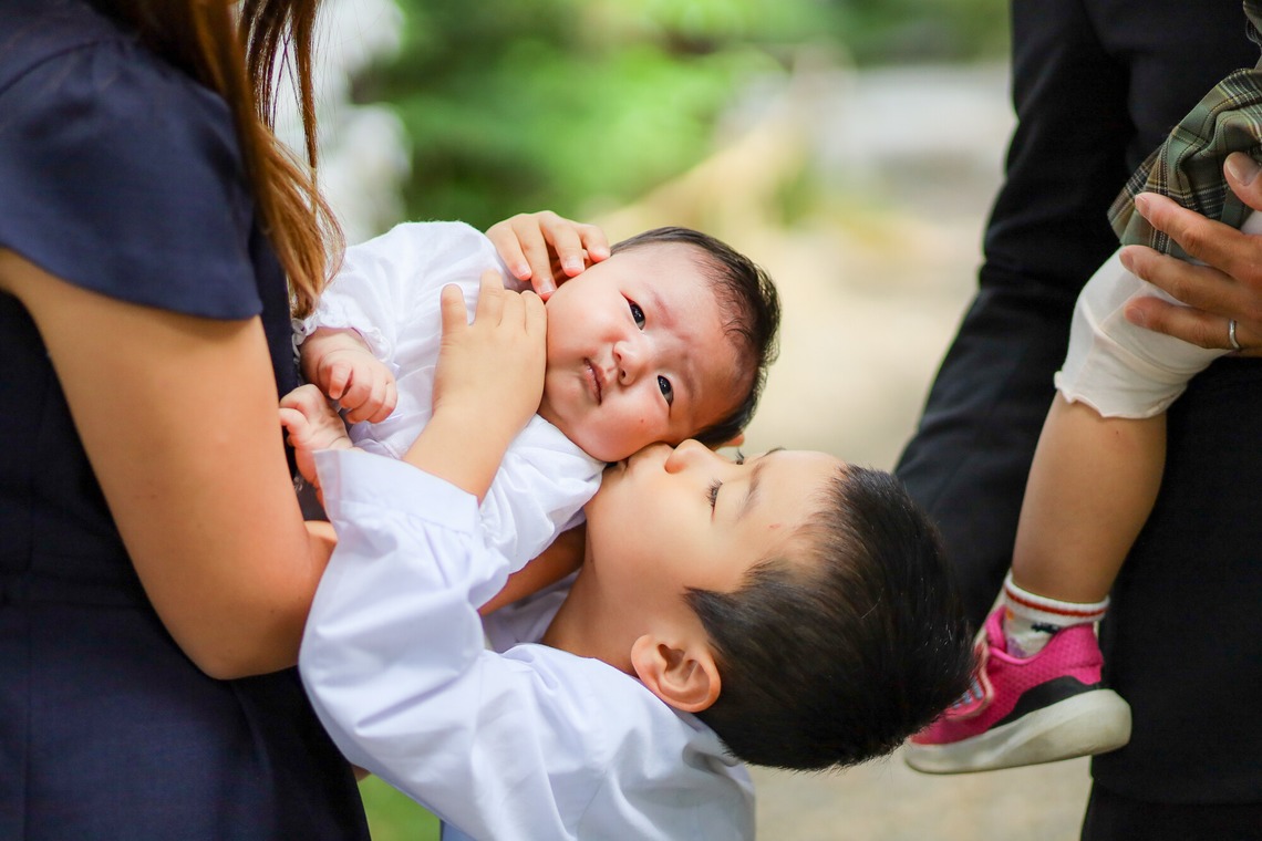 なかがわさとみが撮影した「お宮参りご家族写真撮影」の写真