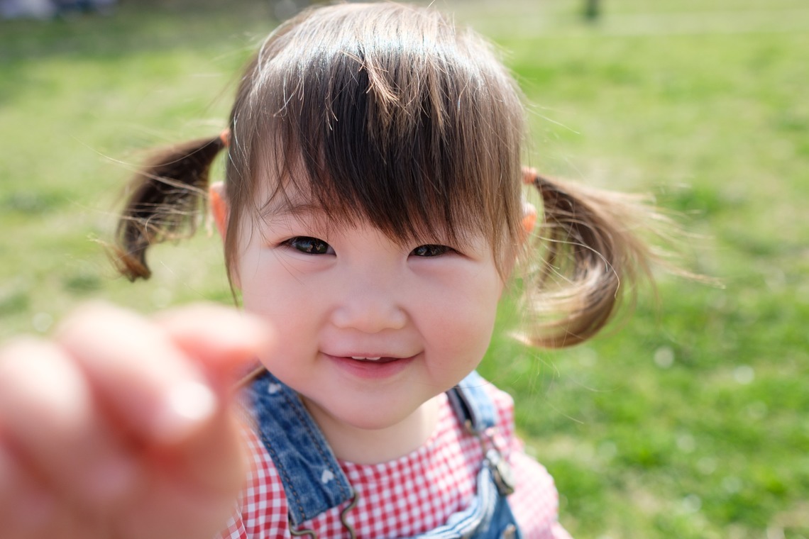 高野和希が撮影した「桜での家族フォト」の写真