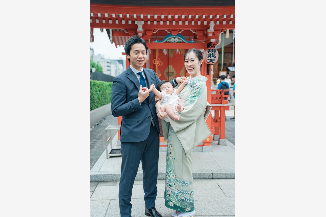 岩水悠が撮影した「お宮参り」の写真