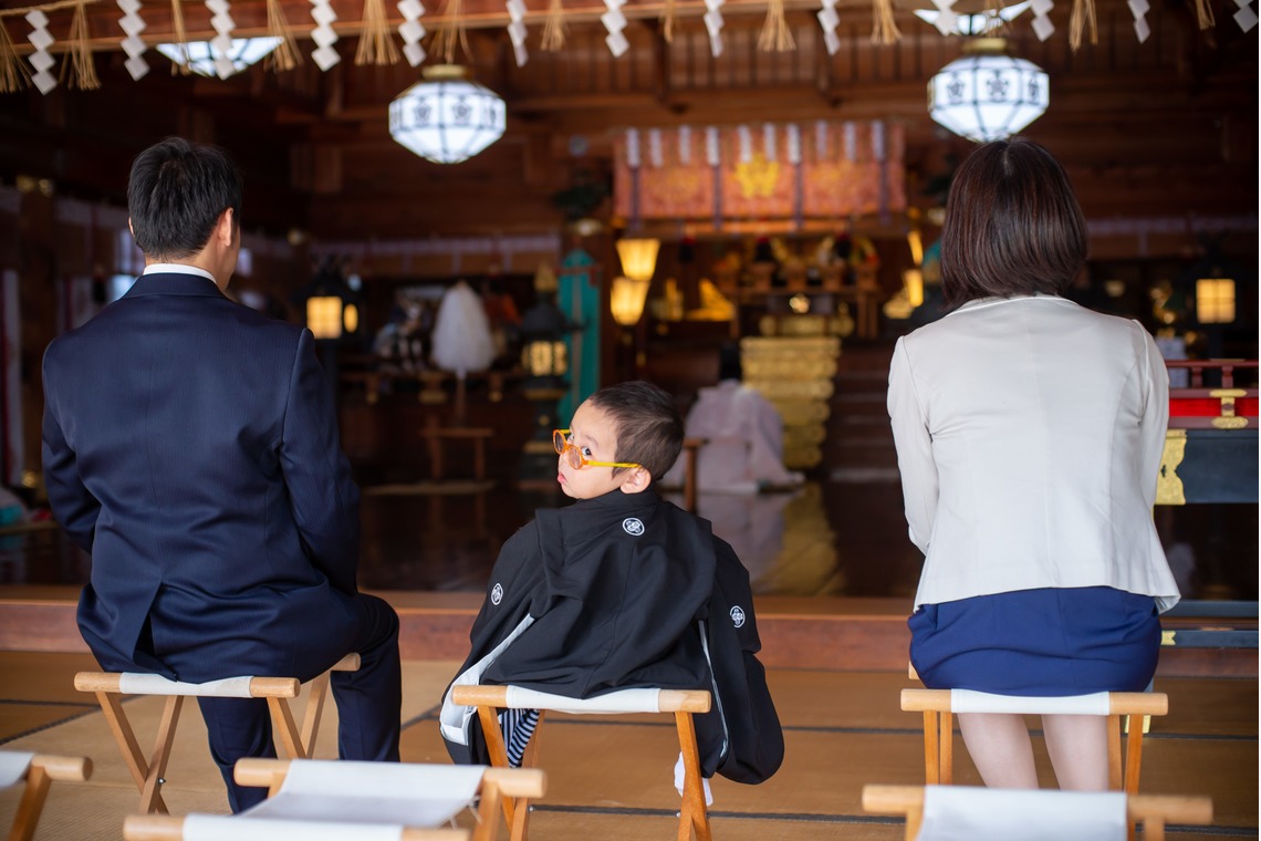 竹部 祐樹が出張撮影した家族写真(キッズ,ベビーフォト)などが写った「七五三＠防府天満宮」の家族写真