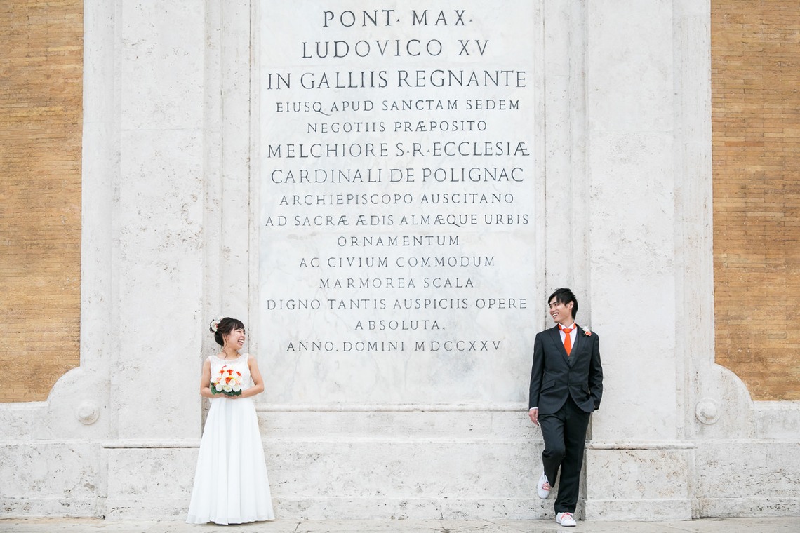 Photo of Wedding in Rome - Spanish Steps, Trevi Fountains, Pantheon, Piazza Navona taken by Kyoko Ide Photography