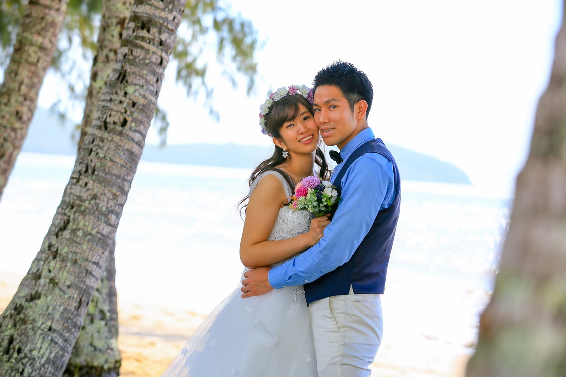 ケアンズ レンズ フォトグラフィーが撮影した「パームコーブビーチ周辺でのウェディング前撮りロケーション撮影」の写真