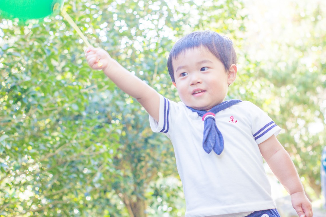 写真スペース　フォトラッシュが出張撮影した家族写真(キッズ,ベビーフォト)などが写った「山口ゆめ花博」の家族写真