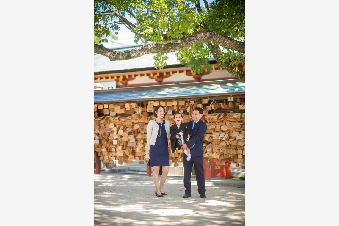 竹部 祐樹が出張撮影した家族写真(キッズ,ベビーフォト)などが写った「七五三＠防府天満宮」の家族写真