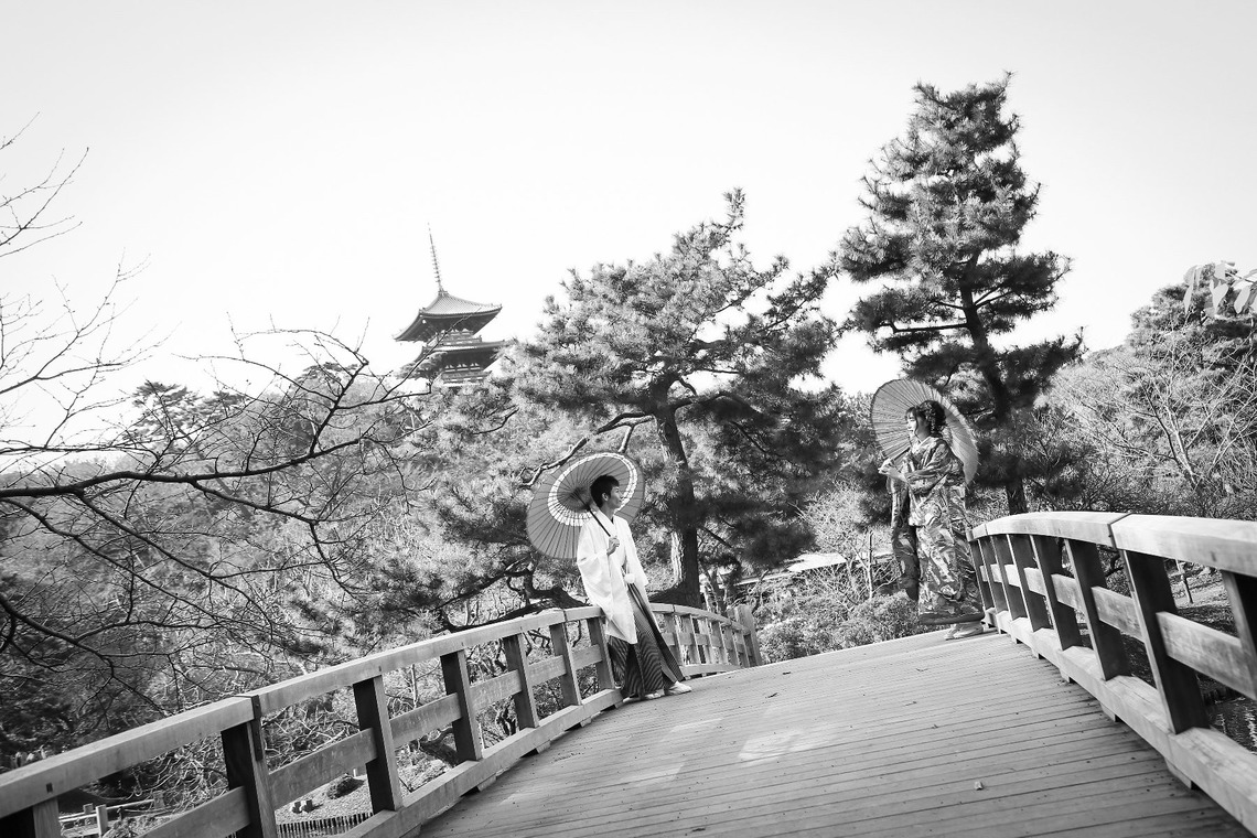 加倉井 規晃が撮影した「ロケーション・前撮り・公園・和装」の写真