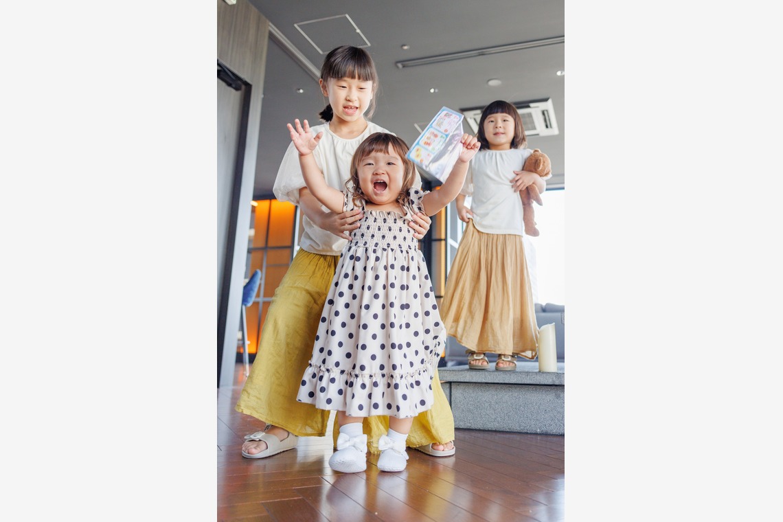 ちずカメラが出張撮影した家族写真(キッズ,ベビーフォト)などが写った「子供達」の家族写真