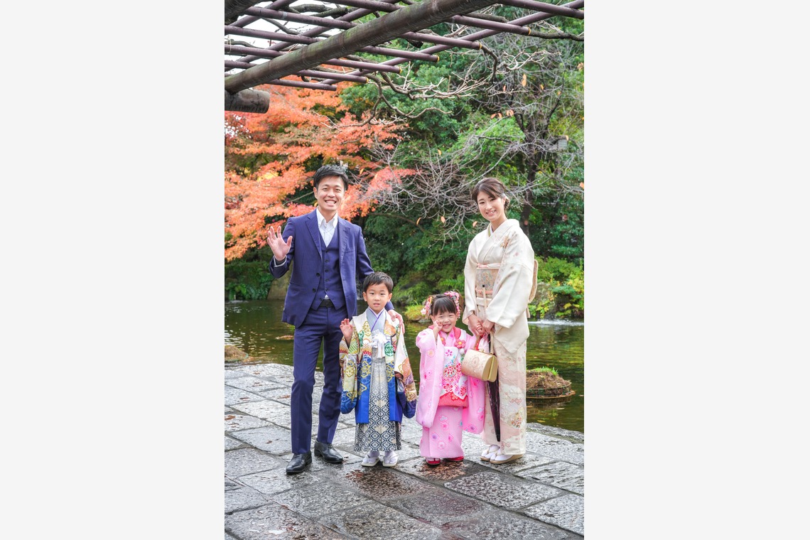池田尚史が出張撮影した家族写真(キッズ,ベビーフォト)などが写った「七五三、お子様・ご家族撮影、お宮参り等」の家族写真