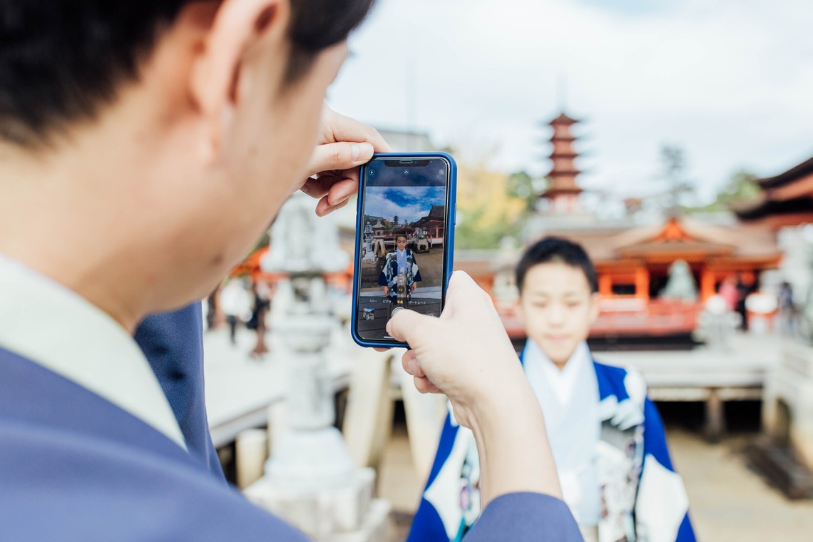 植田若奈が撮影した七五三フォトのアルバム「宮島753」