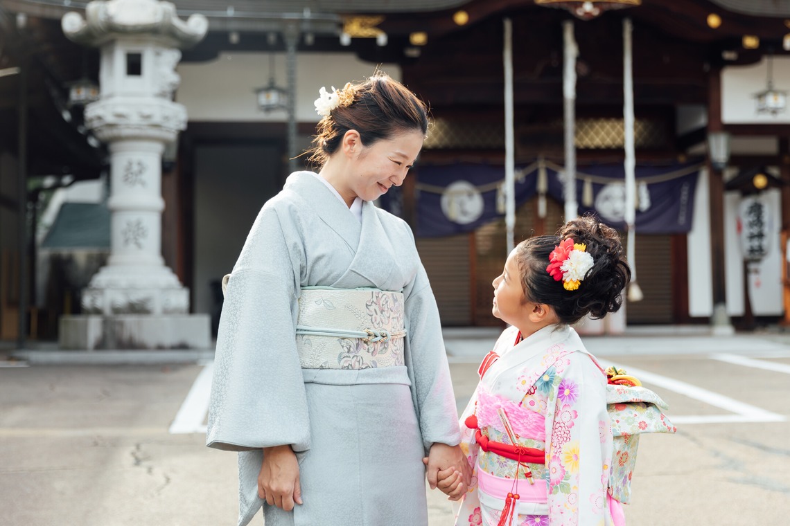 出張撮影くろさわが出張撮影した家族写真(キッズ,ベビーフォト)などが写った「七五三」の家族写真