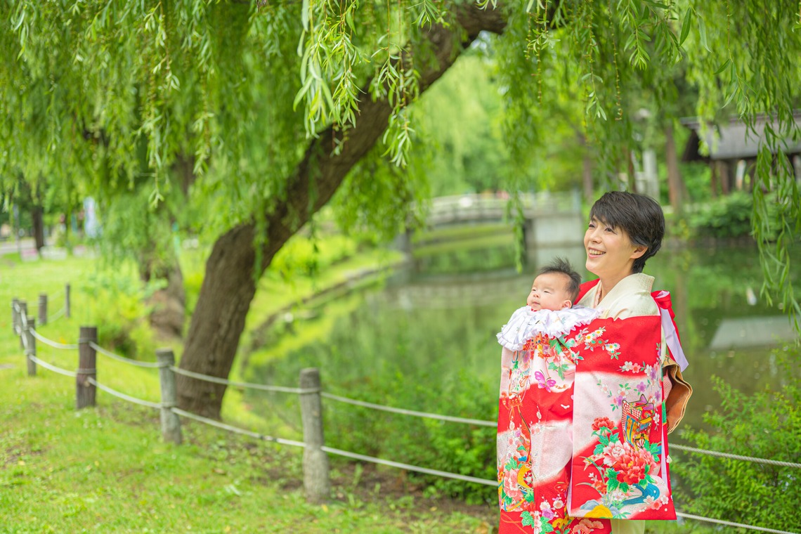 高木勇斗が出張撮影した家族写真(キッズ,ベビーフォト)などが写った「お宮参り」の家族写真