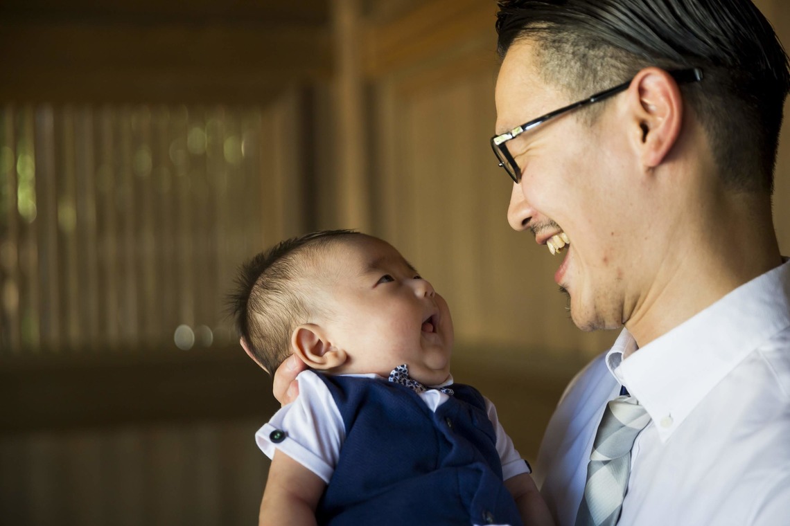 MAKOTO TOCHIKUBOが出張撮影した家族写真(キッズ,ベビーフォト)などが写った「男の子・お宮参り出張撮影@東京都渋谷区」の家族写真