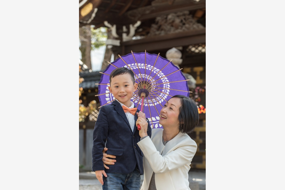 まんまるフォトが出張撮影した家族写真(キッズ,ベビーフォト)などが写った「七五三写真」の家族写真
