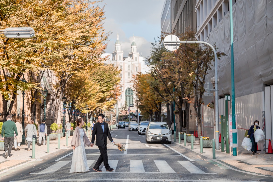 尾崎光が撮影した「ウエディング前撮り/神戸ロケ」の写真