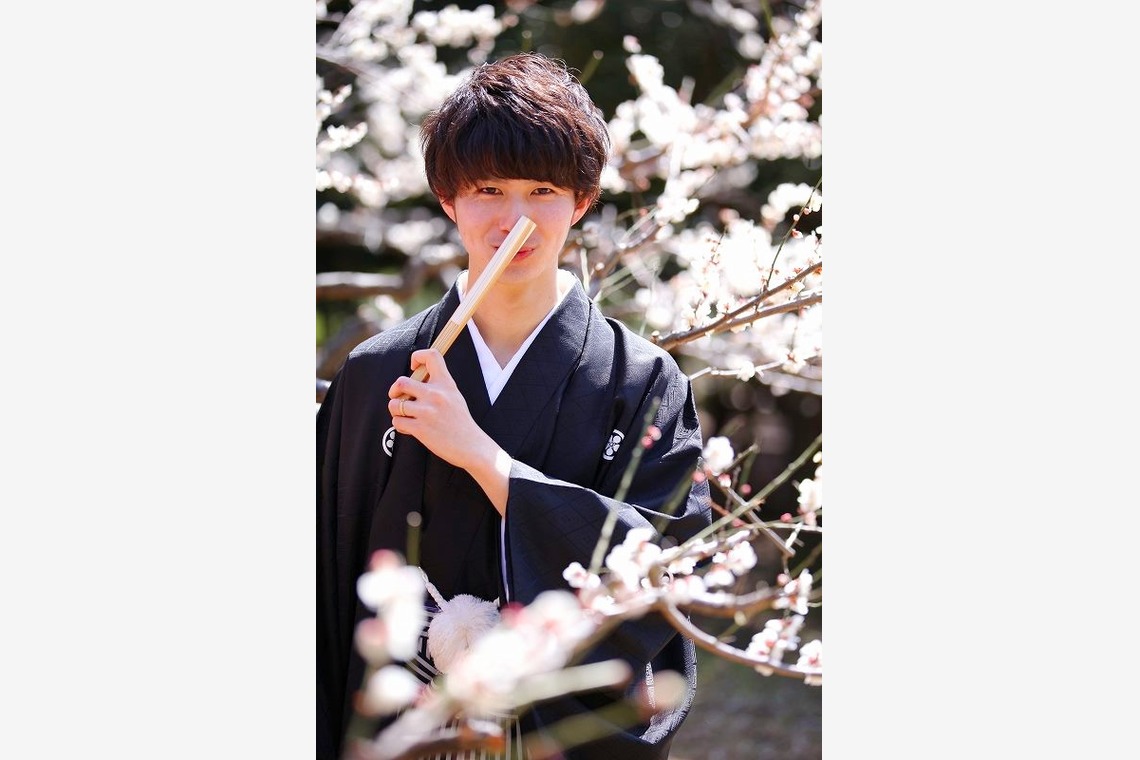 Photo of outdoor shooting in kimono taken by ecoo