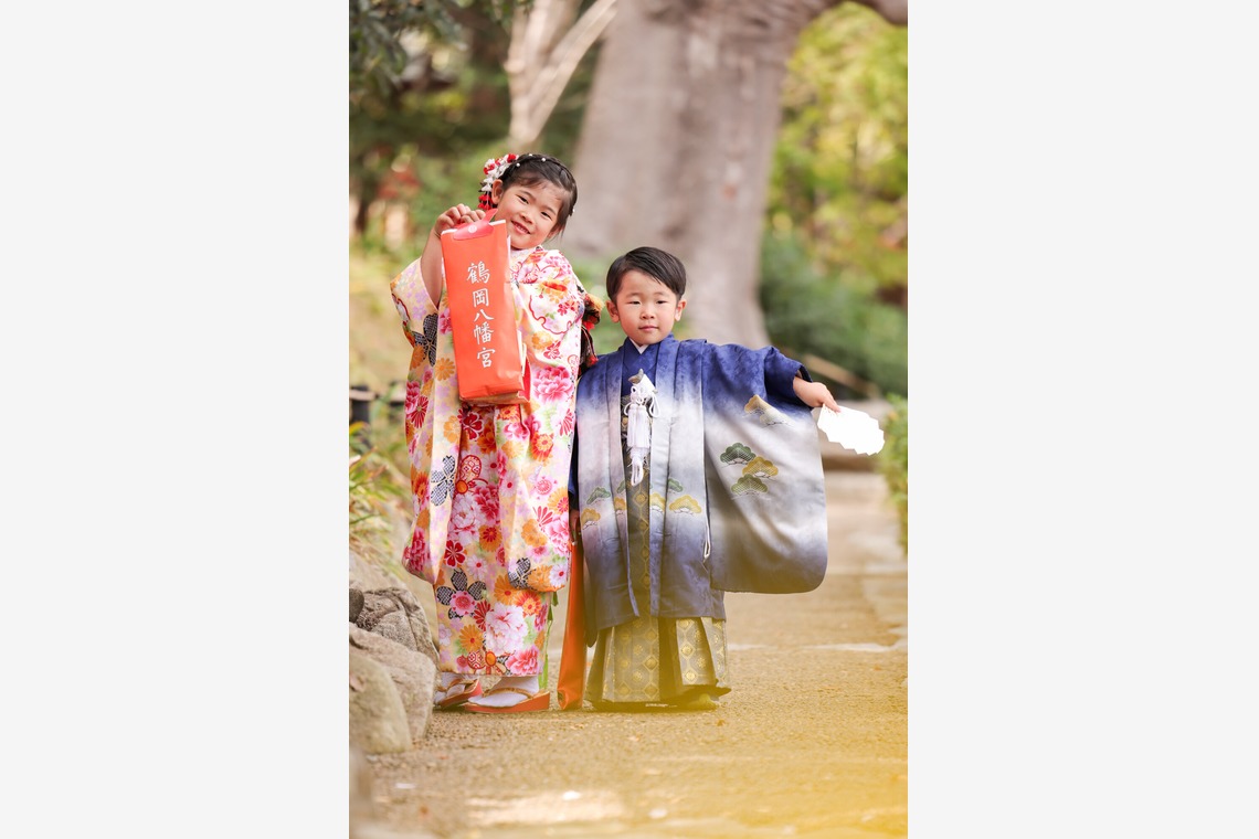 猫田晃広が出張撮影した家族写真(キッズ,ベビーフォト)などが写った「七五三撮影」の家族写真