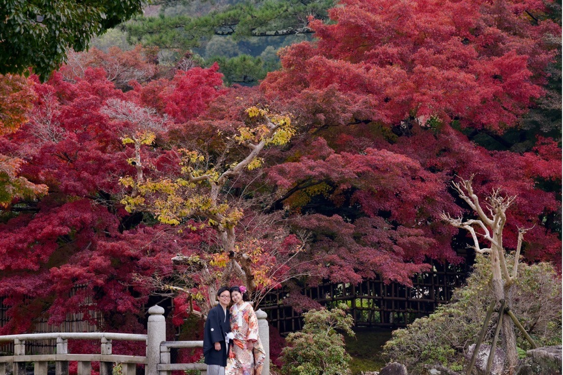 キキフォトワークスが撮影した写真のアルバム「Pre Weddingphotoshoot at Nara with kimono in autumn to winter」