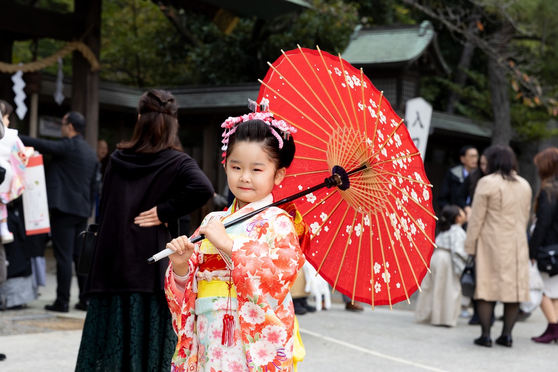 出張撮影くろさわが出張撮影した家族写真(キッズ,ベビーフォト)などが写った「七五三」の家族写真