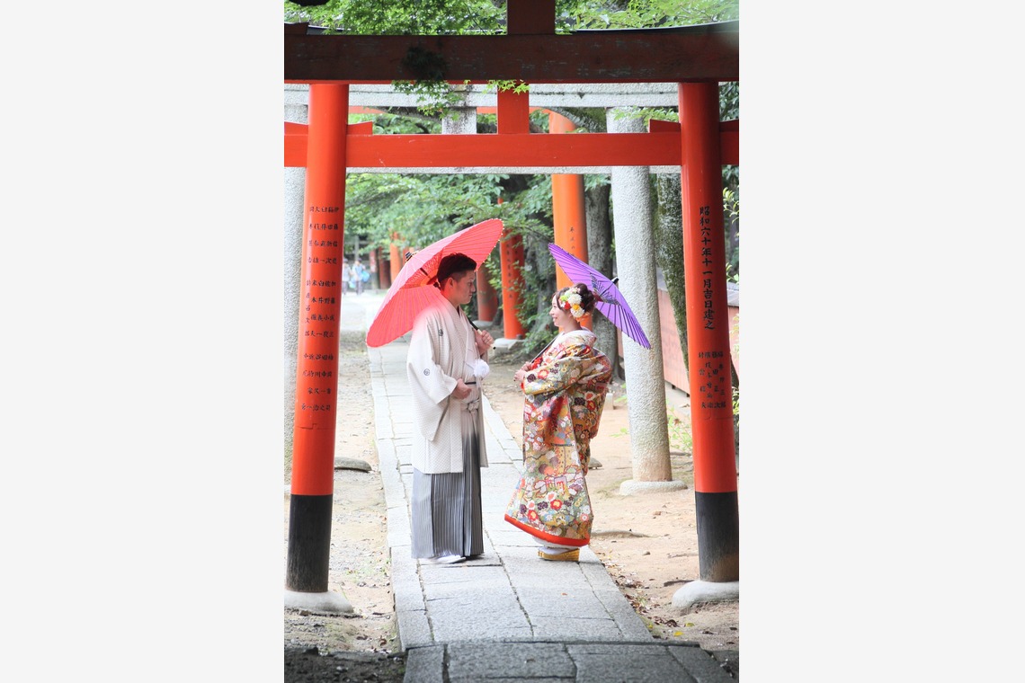 京都・中尾写真場が撮影した「和装ロケーションフォト」の写真