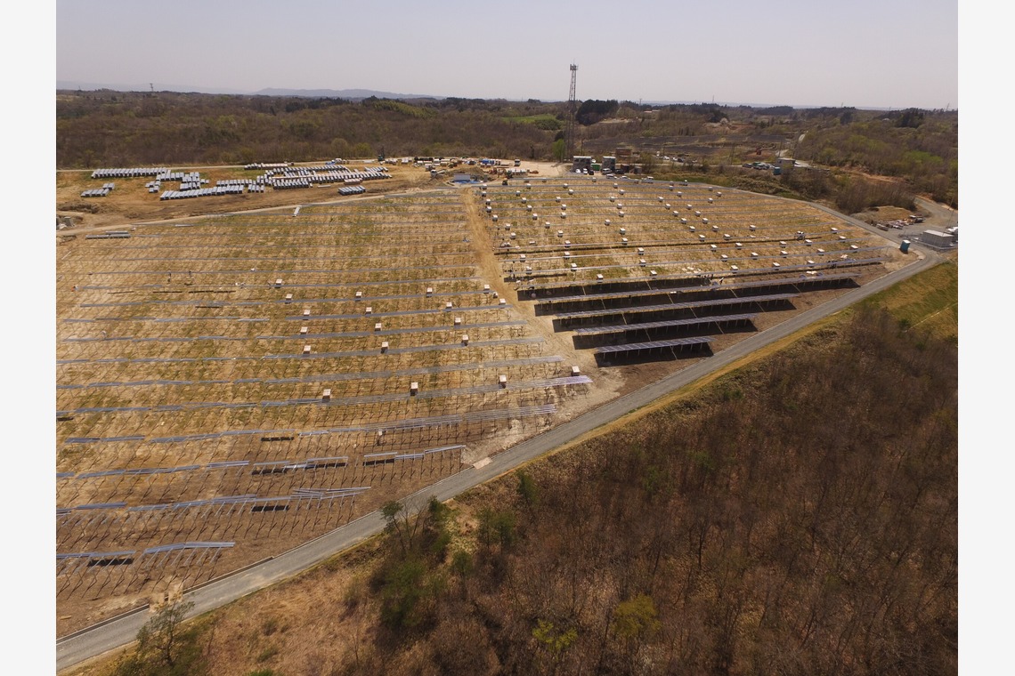 アナハイムエレクトロニクスが撮影した「メガソーラー建設現場撮影」の写真