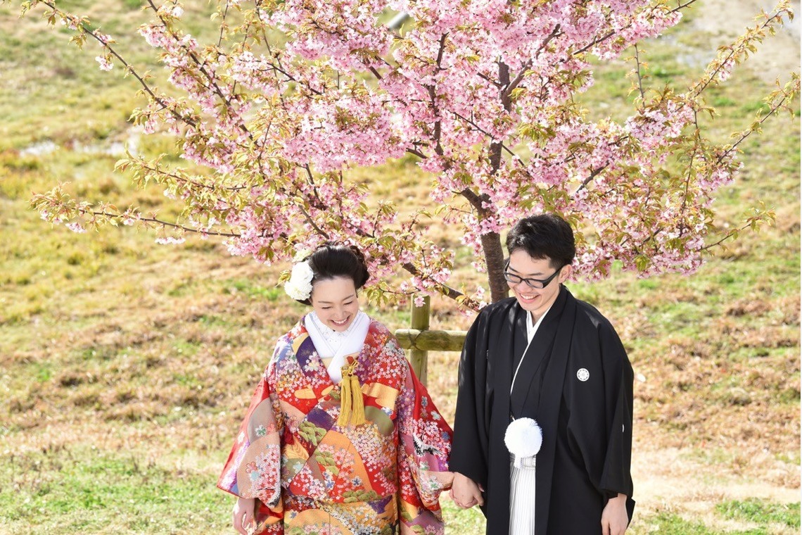 Photo of Pre Weddingphotoshoot at Nara with kimono in spring to summer taken by Kiki photo works