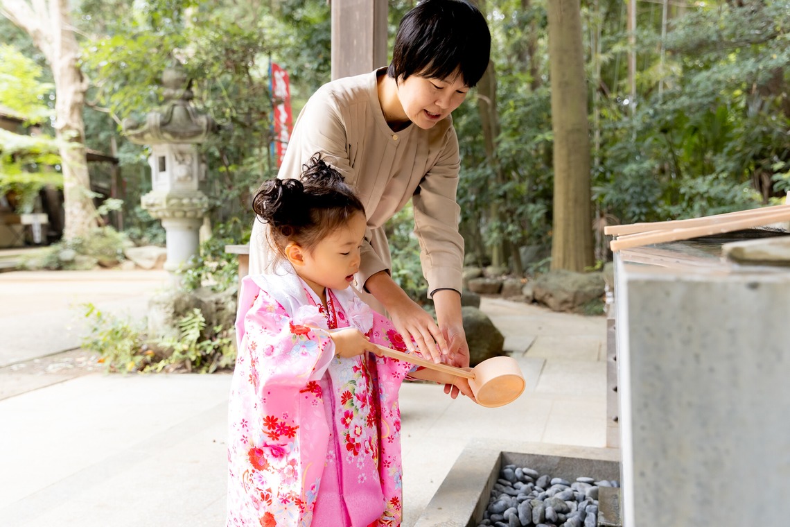 出張撮影くろさわが出張撮影した家族写真(キッズ,ベビーフォト)などが写った「七五三」の家族写真