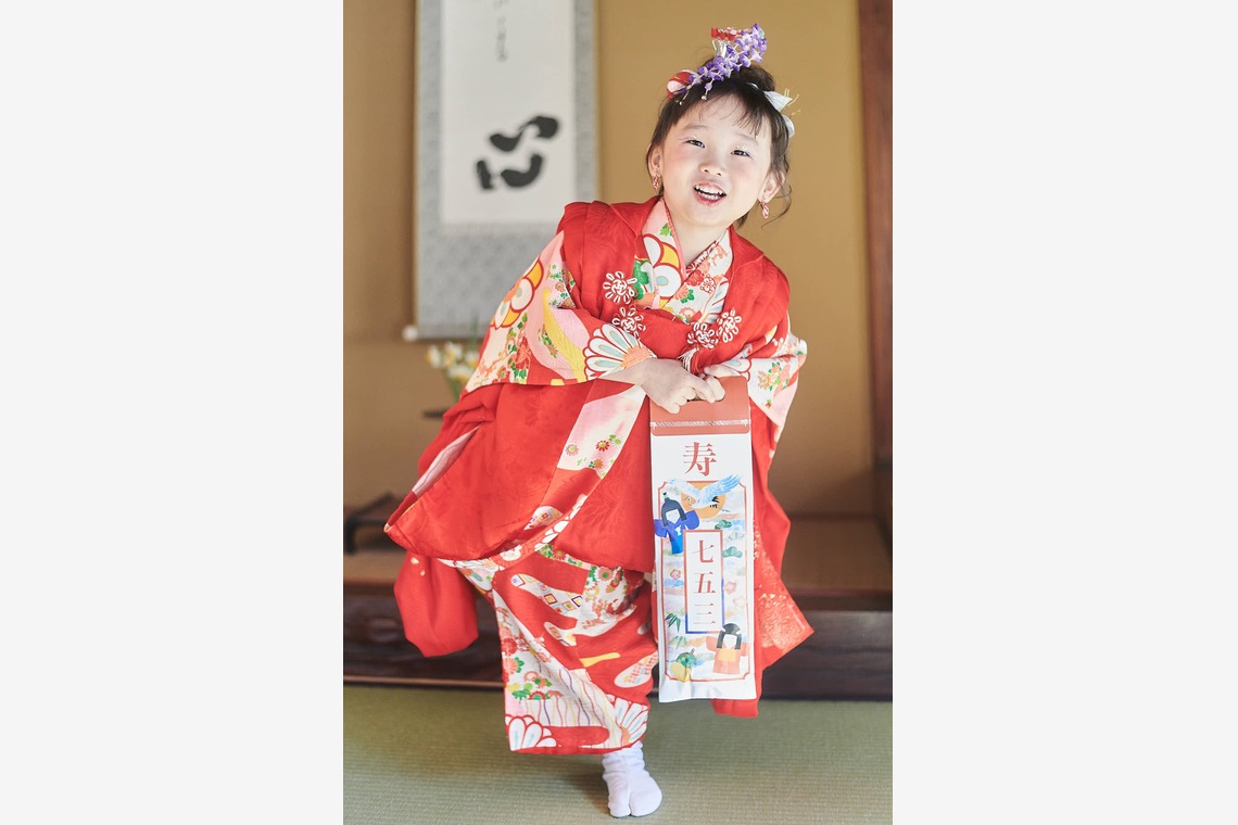 HARASTUDIOが出張撮影した家族写真(キッズ,ベビーフォト)などが写った「七五三」の家族写真