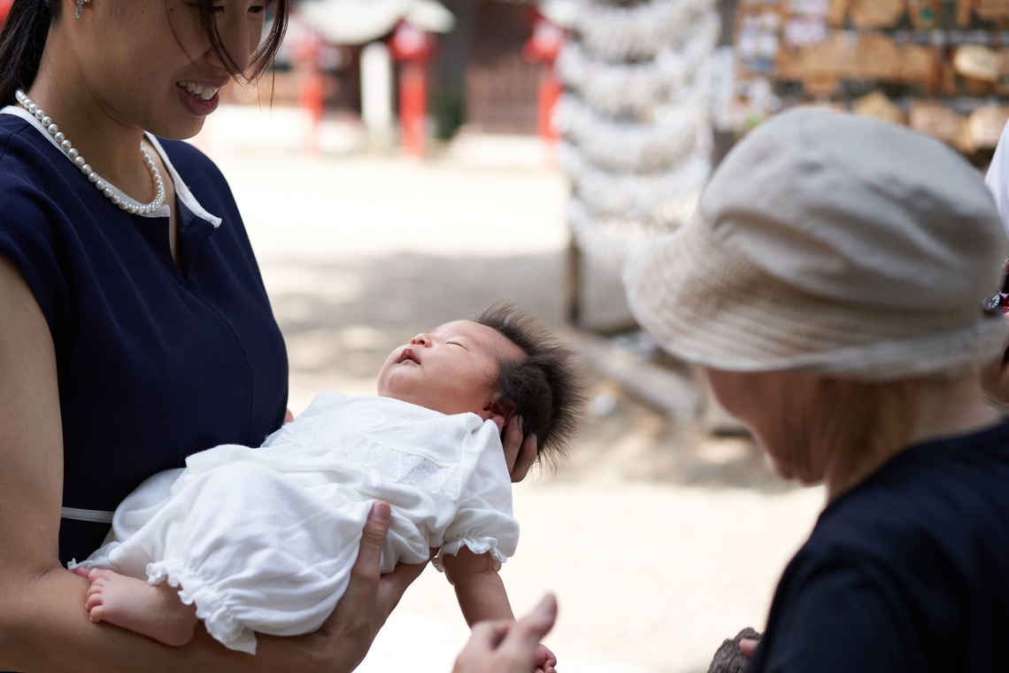 Actが撮影した「お宮参り」の写真