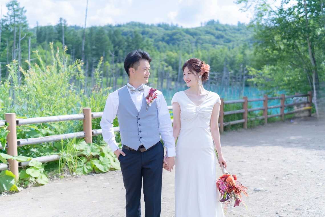 Photo of Hokkaido Biei Town Blue Pond Location Photo Wedding taken by Hokkaido Location Photo Wedding♪