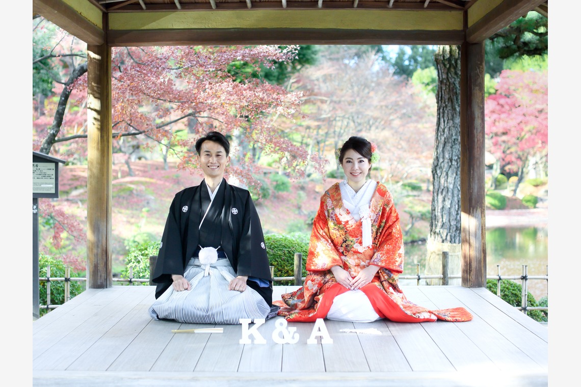 KIKIウェディングが撮影した「紅葉の和風庭園」の写真