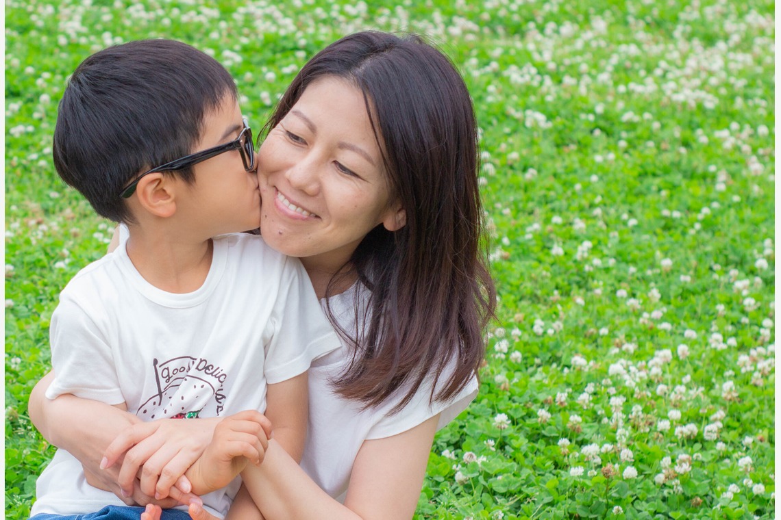 すみれふぉとが出張撮影した家族写真(キッズ,ベビーフォト)などが写った「新緑撮影会?」の家族写真