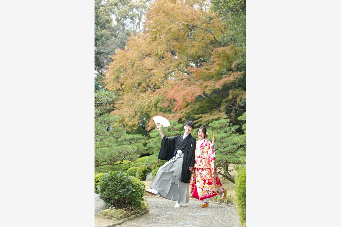 インプルーブ博多店が撮影した「和装ロケーション前撮り＠大濠公園日本庭園」の写真