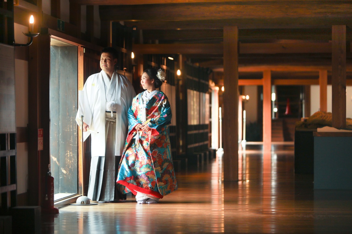 KIKIウェディングが撮影した「紅葉の広島城と公園」の写真