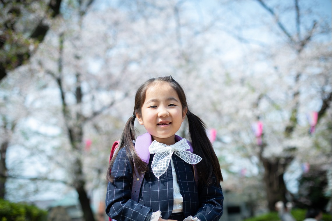 RIE NAGASHIMA photography:)が出張撮影した家族写真(キッズ,ベビーフォト)などが写った「Entrance ceremony of elementary school _2019.04」の家族写真
