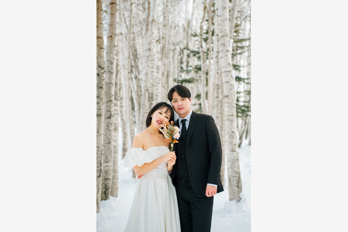 須田桃加が撮影した写真のアルバム「美瑛前撮り撮影」