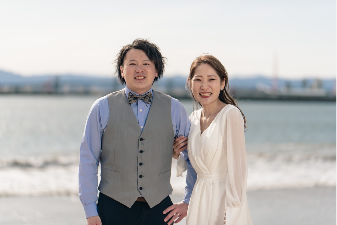 吉田和矢が撮影した「前撮り海ロケ」の写真