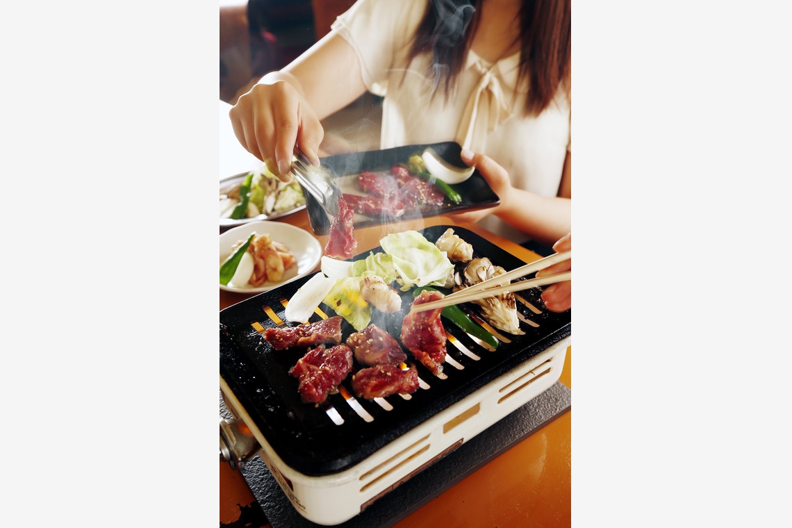 K3が撮影した「炭火焼き」の写真