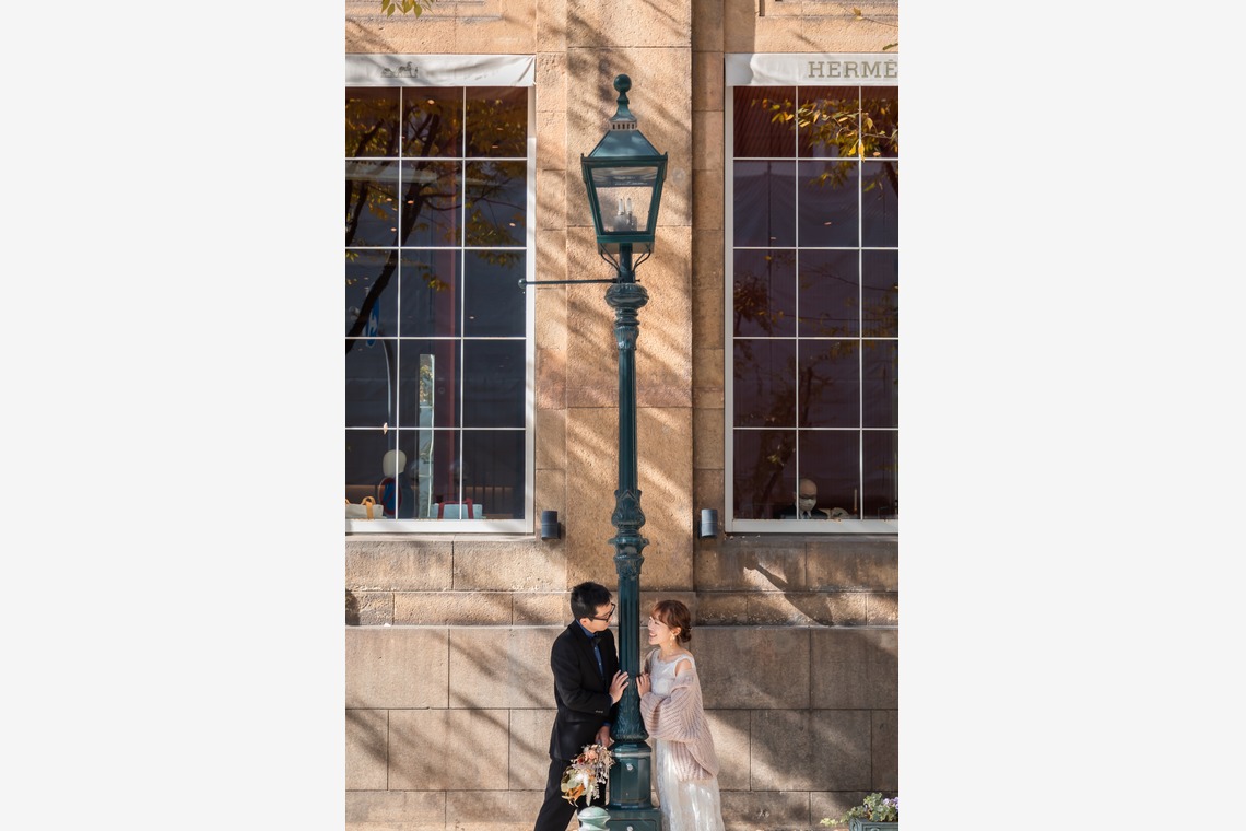 尾崎光が撮影した「ウエディング前撮り/神戸ロケ」の写真