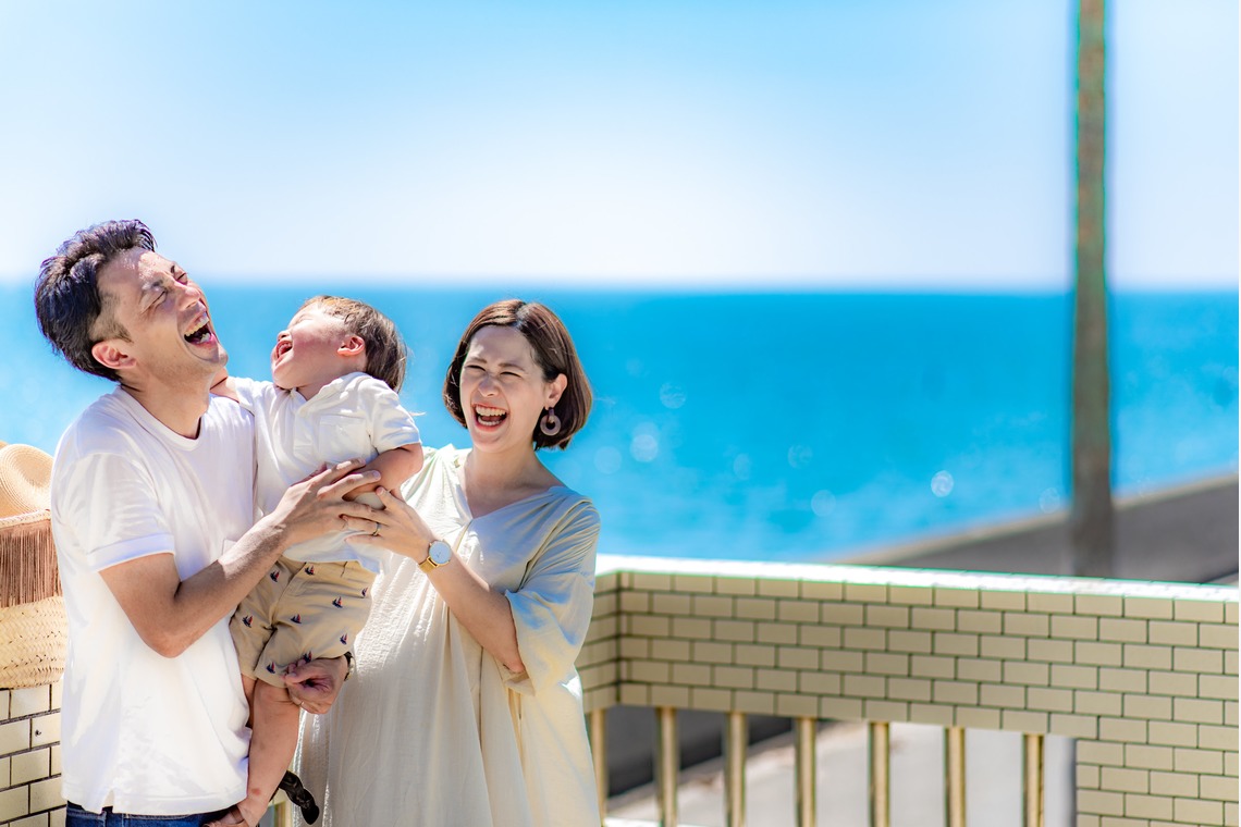 サキヤマ リエが撮影した「逗子マリーナ・青空の家族写真・マタニティフォト」の写真