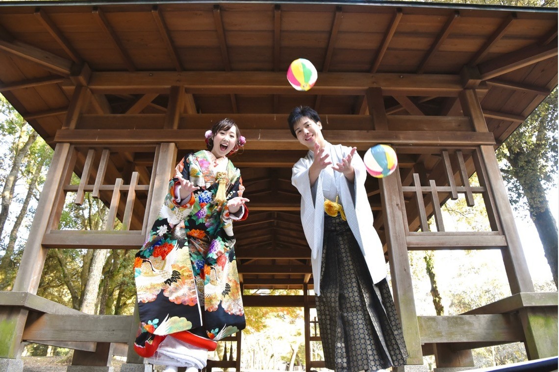 キキフォトワークスが撮影した「Pre Weddingphotoshoot at Nara with kimono in autumn to winter」の写真