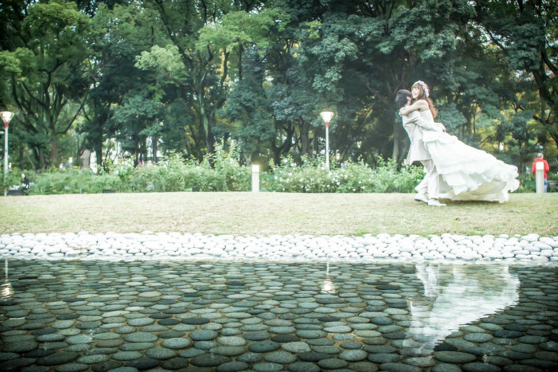 阿部写真館　大阪本町 靭公園前が撮影した「緑のロケーション」の写真