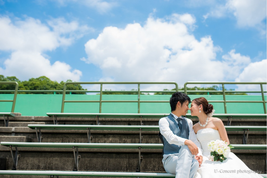 U-CONCENT (香川裕貴)が撮影した「ドレスロケーション前撮り宝ヶ池・賀茂社賀茂川」の写真