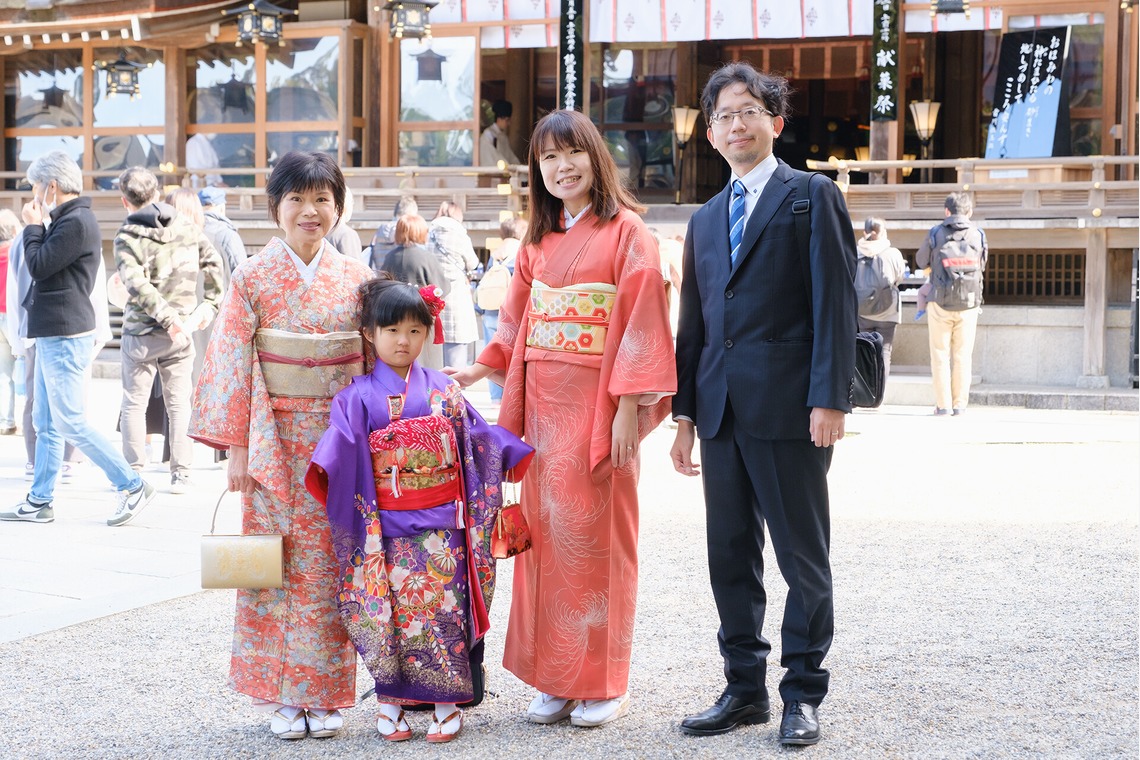 高夏写真店が撮影した七五三フォトのアルバム「七五三の撮影」