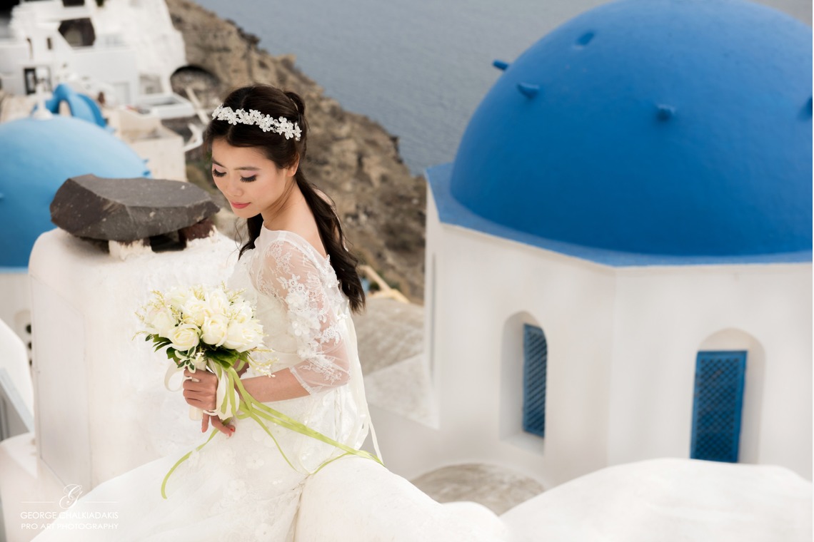 Olga Chalkiadakiが撮影した「サントリーニウェディング写真」の写真