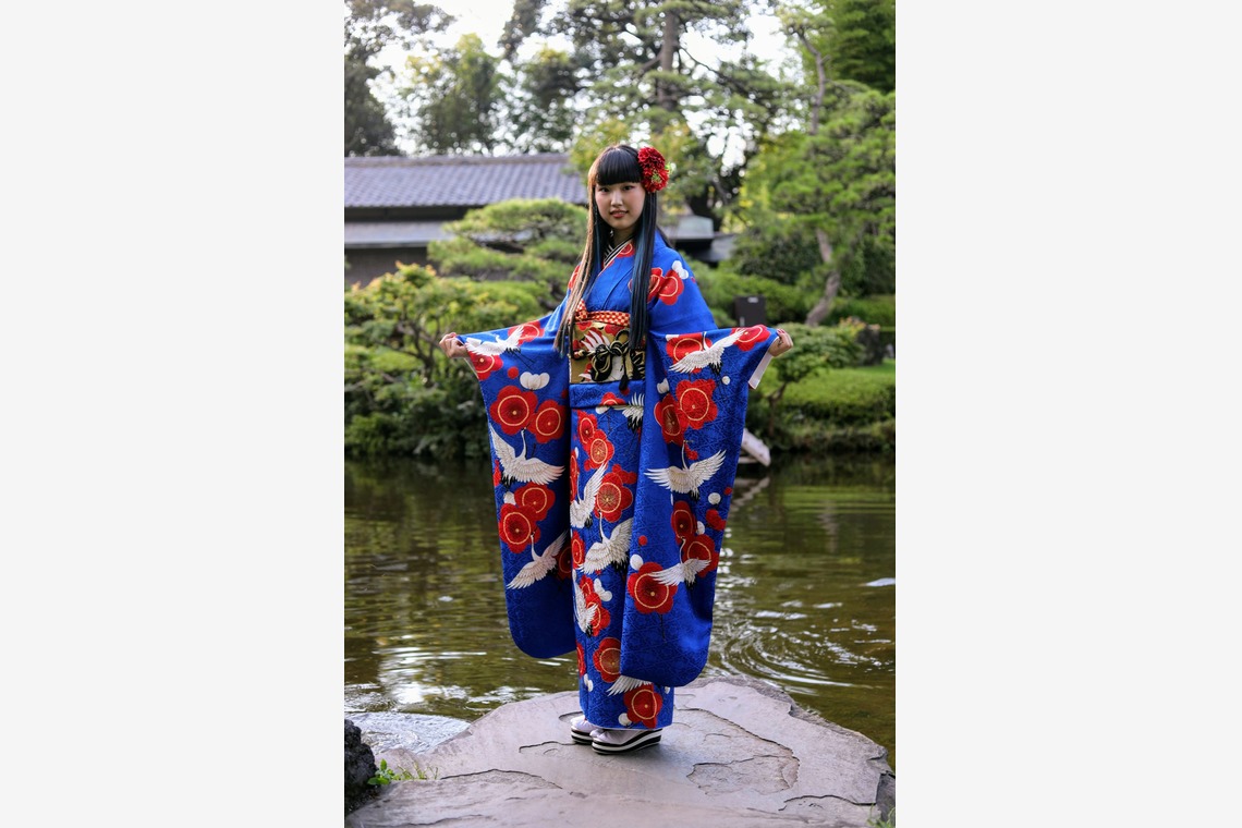 林哲郎が出張撮影した家族写真(キッズ,ベビーフォト)などが写った「成人式の前撮り」の家族写真