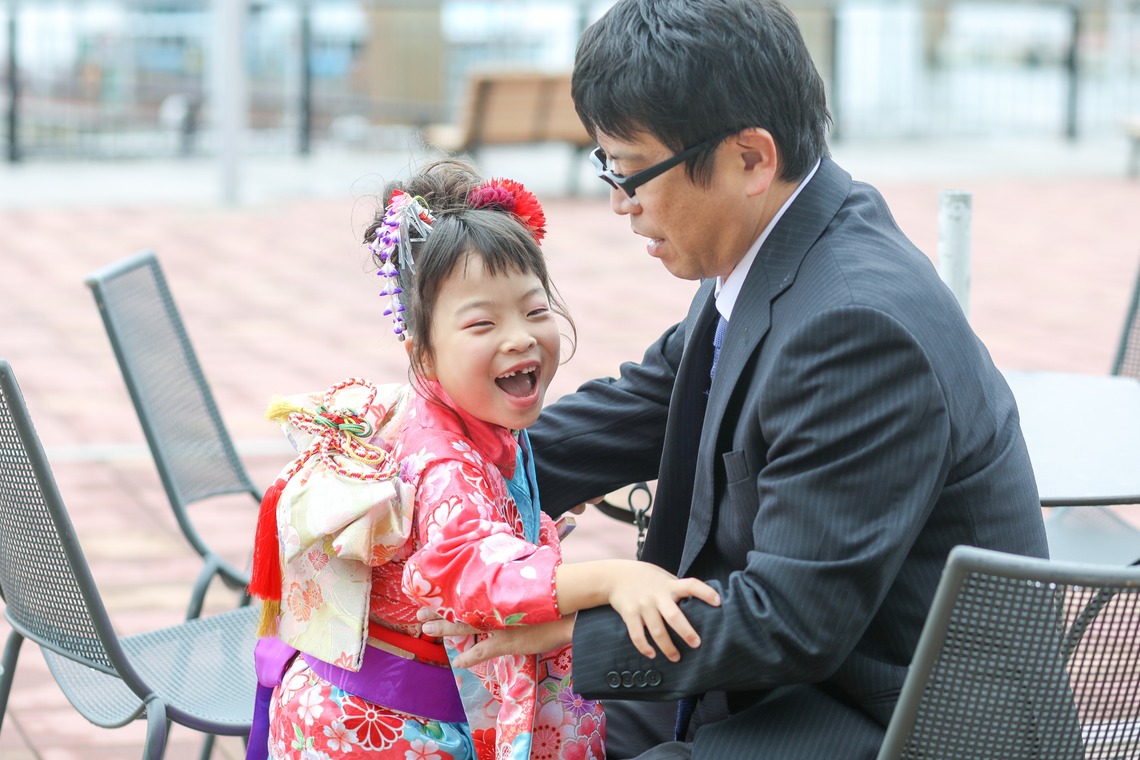 なかがわさとみが撮影した「双子ちゃん七五三＠千葉みなと」の写真