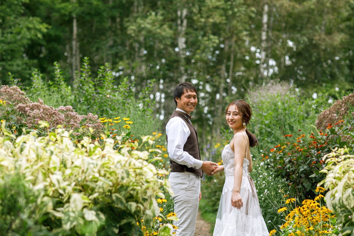 Photo of Furano/Biei location photo wedding taken by uno e creative act.
