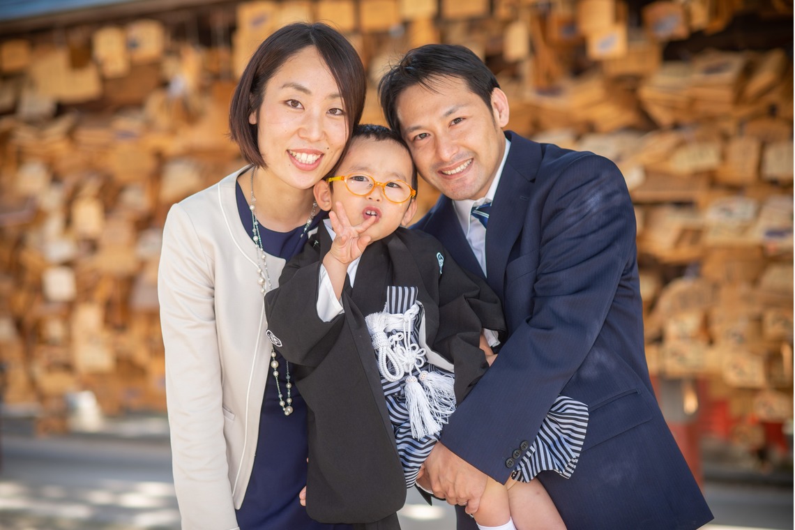 竹部 祐樹が出張撮影した家族写真(キッズ,ベビーフォト)などが写った「七五三＠防府天満宮」の家族写真