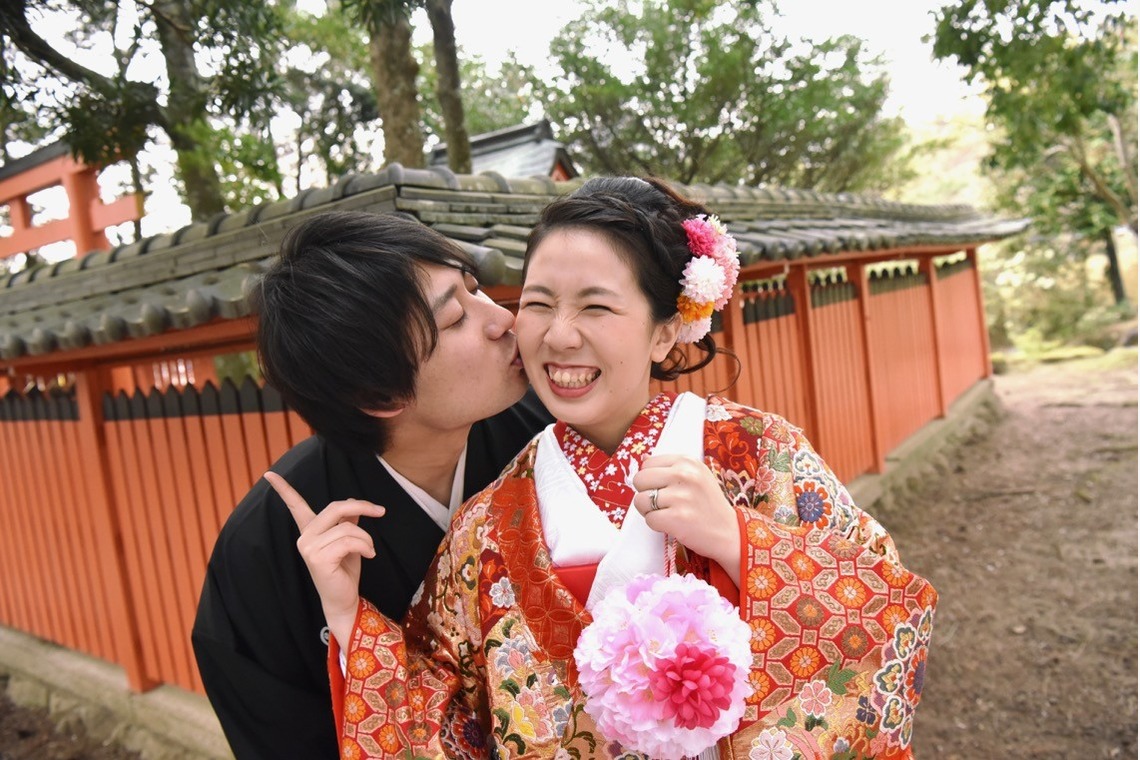 キキフォトワークスが撮影した「桜の季節の和装前撮り」の写真