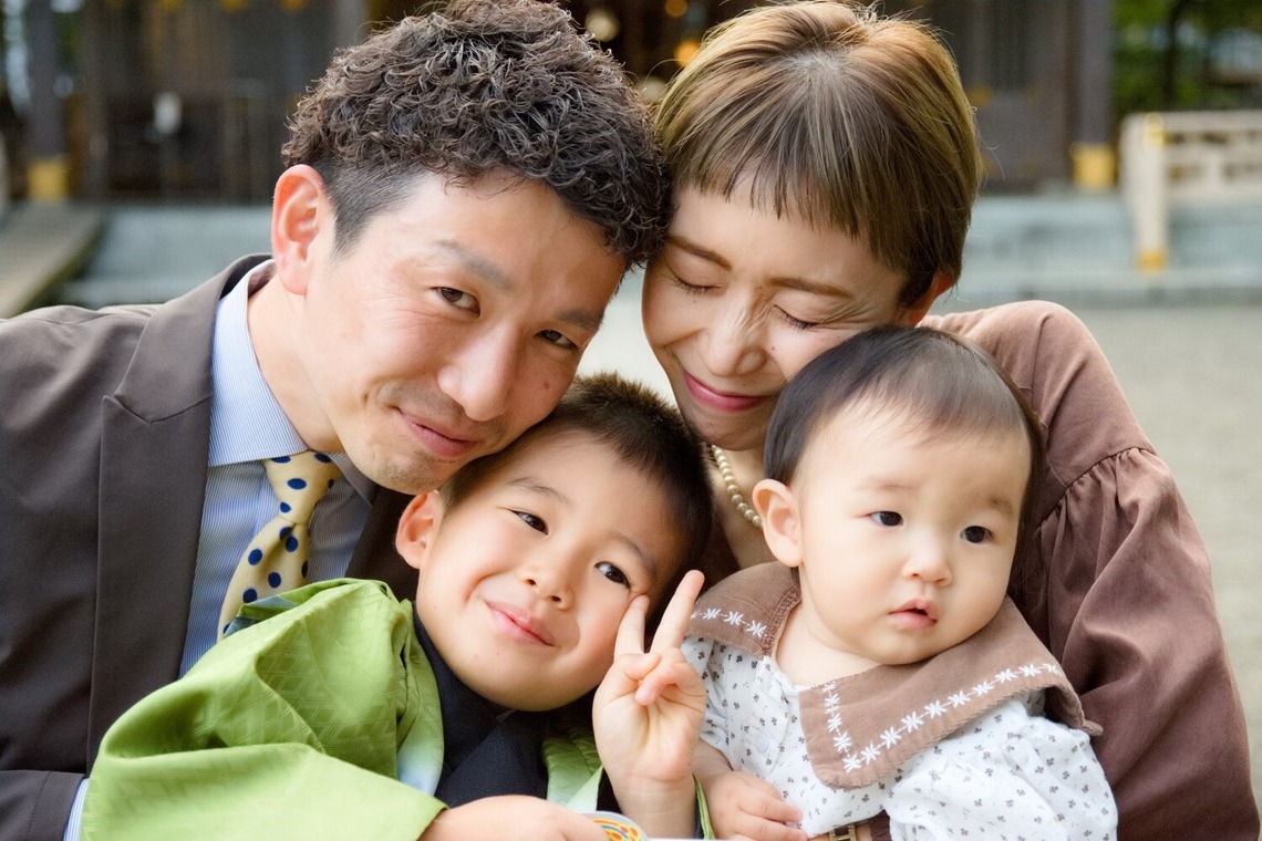 ナカジマヒロユキが出張撮影した家族写真(キッズ,ベビーフォト)などが写った「ファミリー」の家族写真