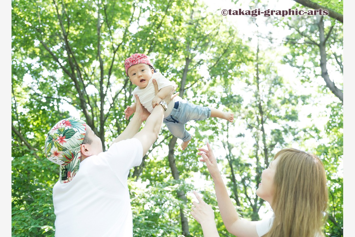 タカギグラフィックアーツが出張撮影した家族写真(キッズ,ベビーフォト)などが写った「出張撮影」の家族写真